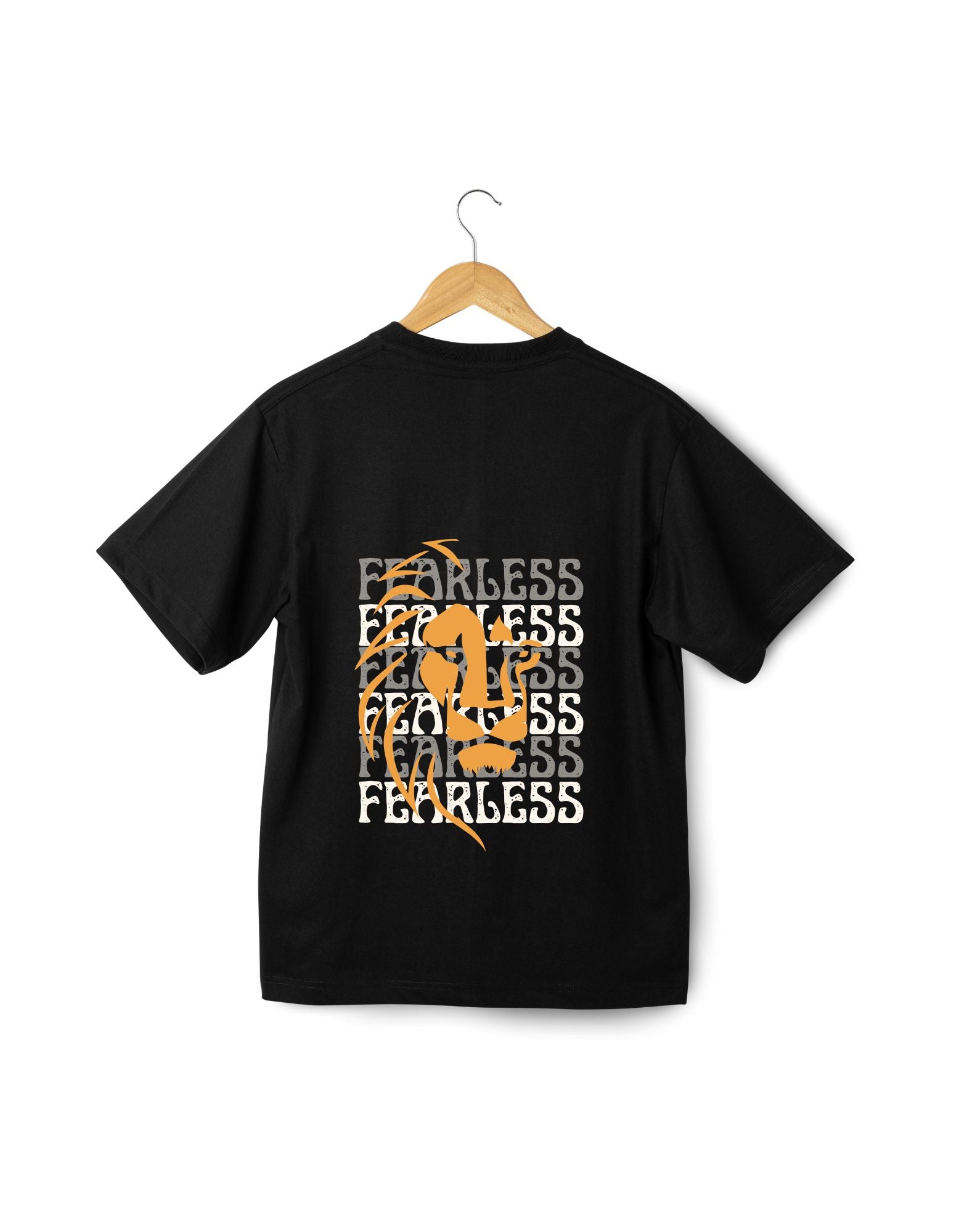 Oversize T-Shirt Bikers Lion Print