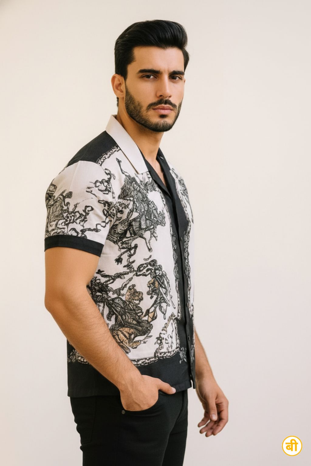 Black Design Printed Shirt – Limited Edition