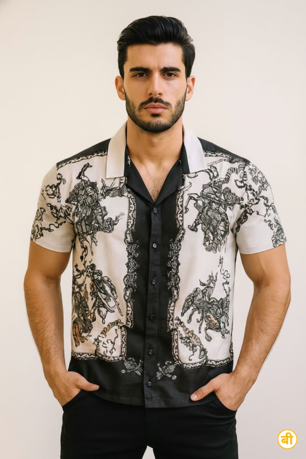 Black Design Printed Shirt – Limited Edition