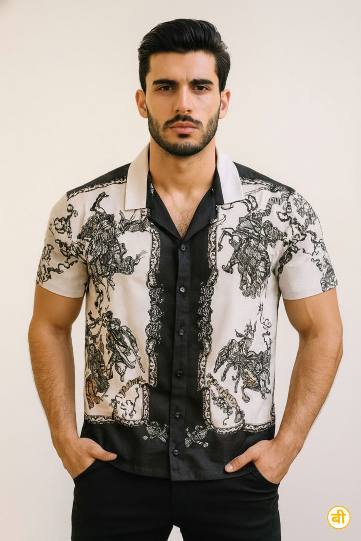 Black Design Printed Shirt – Limited Edition