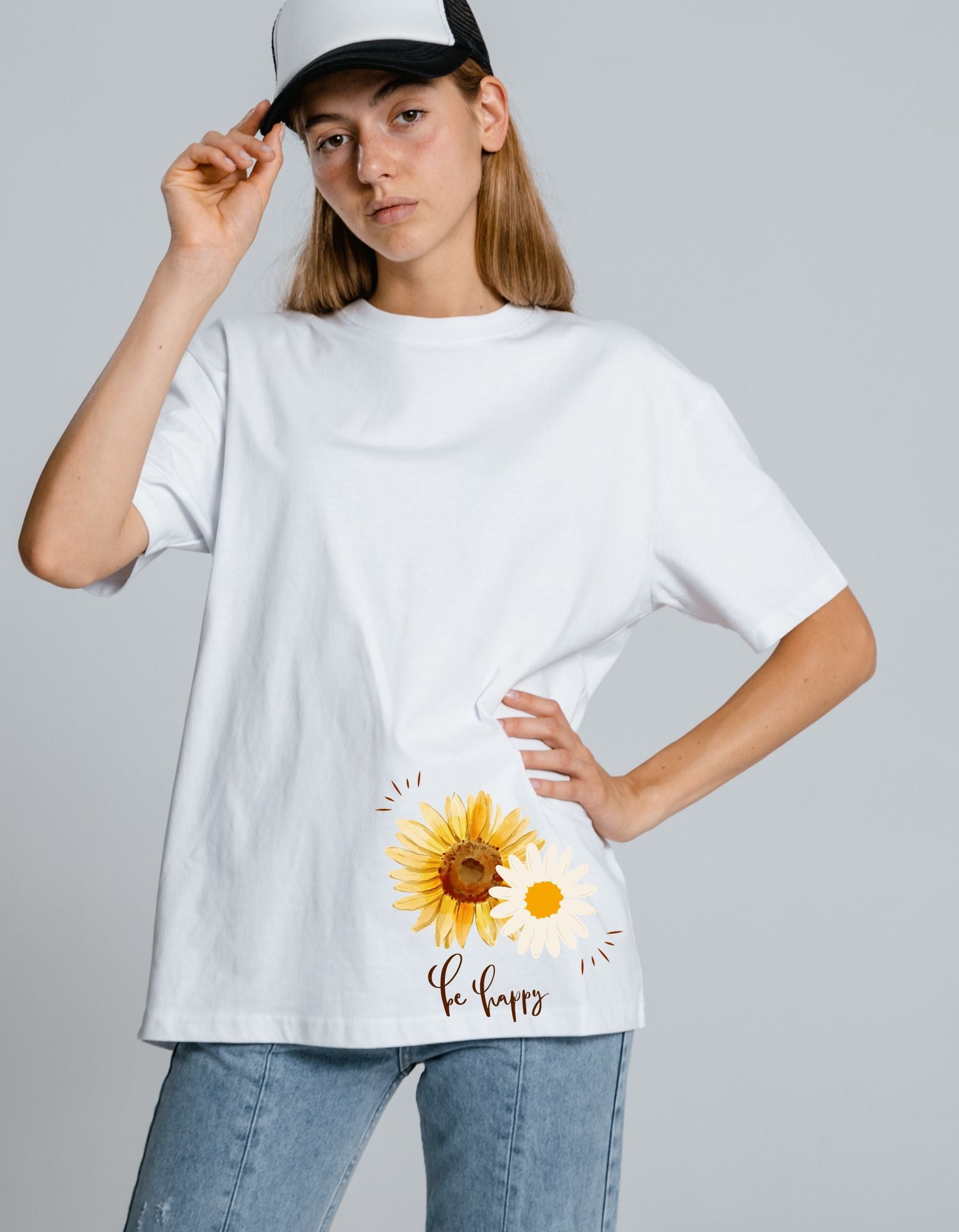Oversize T-Shirt Limited Collection Sun Flower