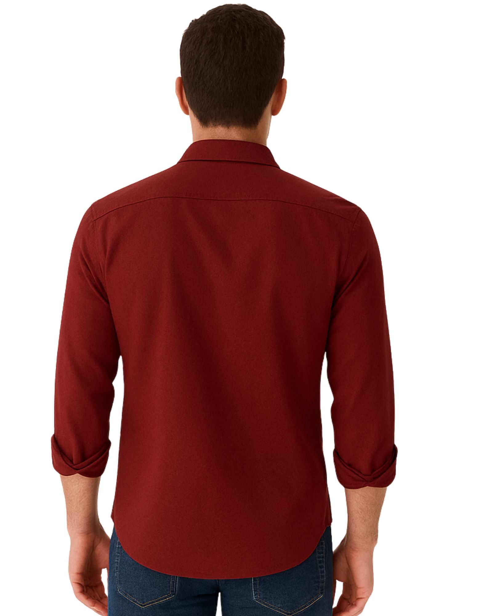 Men’s Premium Red Full Sleeves Shirt | Slim Fit Cotton Blend Formal & Casual Wear