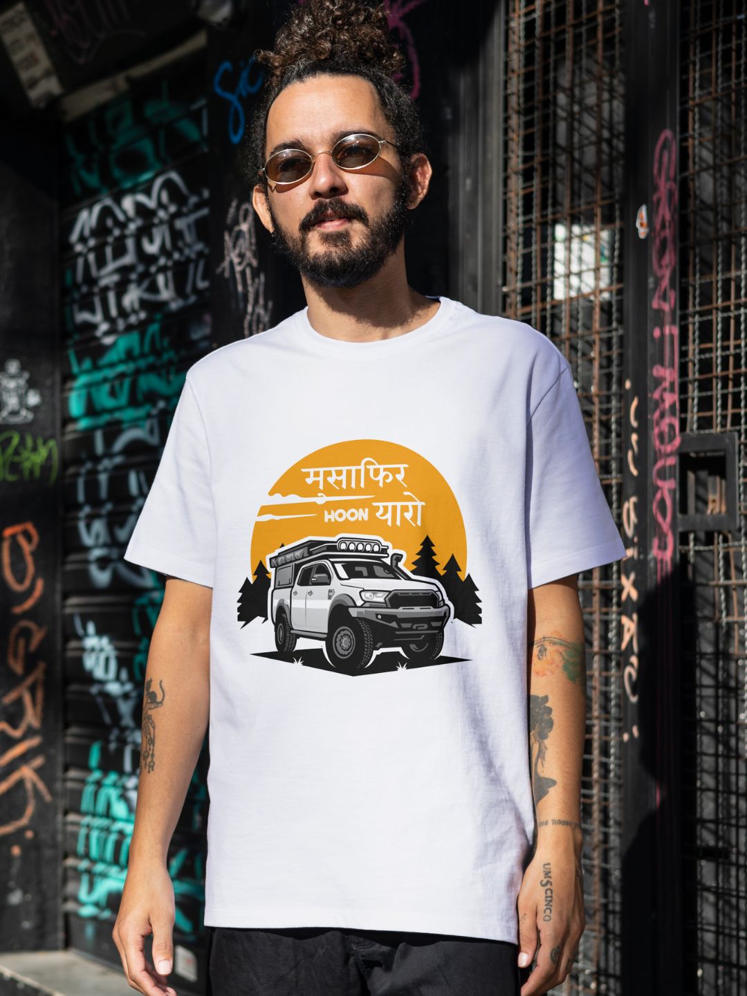 Musafir hoon Yaaro T-shirt White