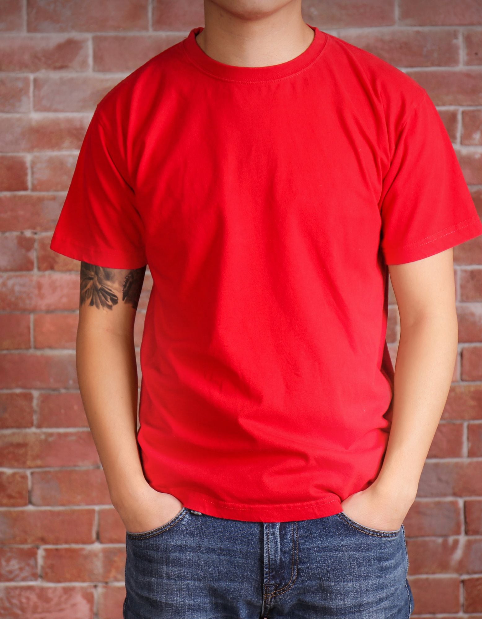 Solid T-shirt Red