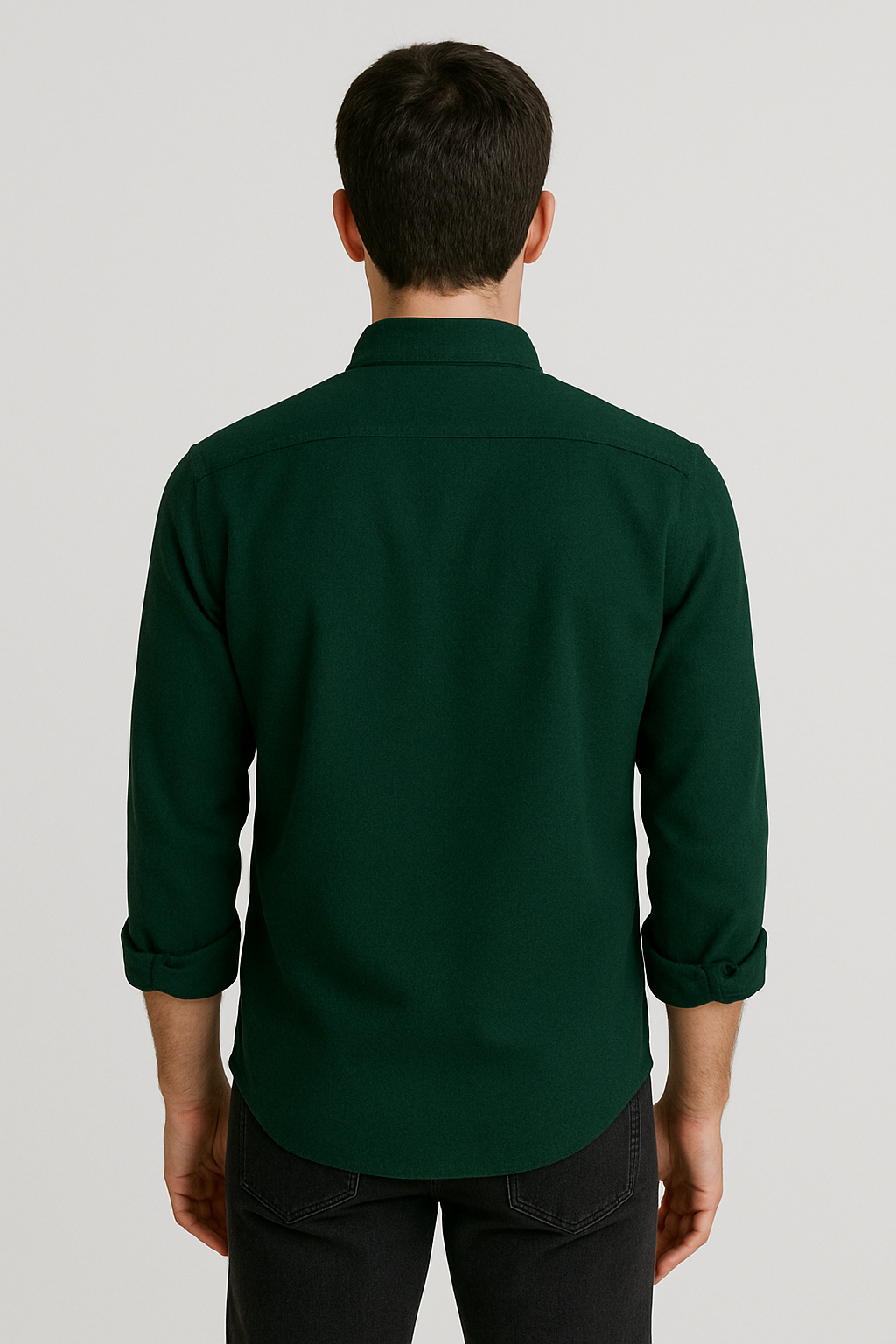 Men’s Premium Green Full Sleeves Shirt | Slim Fit Cotton Blend Formal & Casual Wear